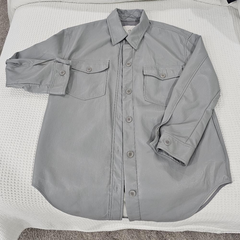 Wilfred Leather Shacket